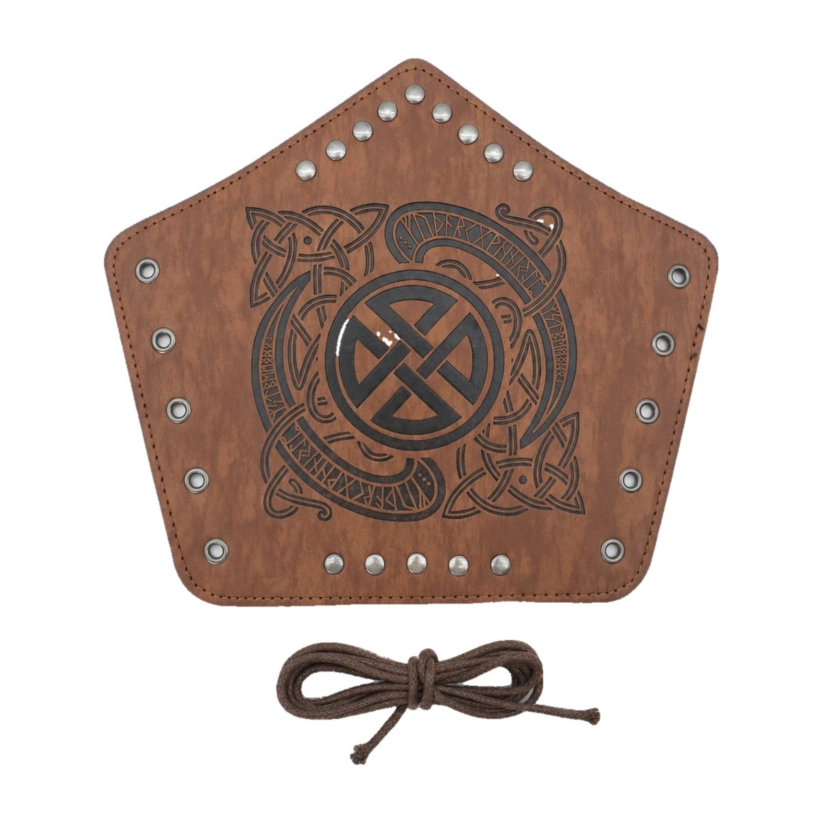 Brown Celtic knot bracer