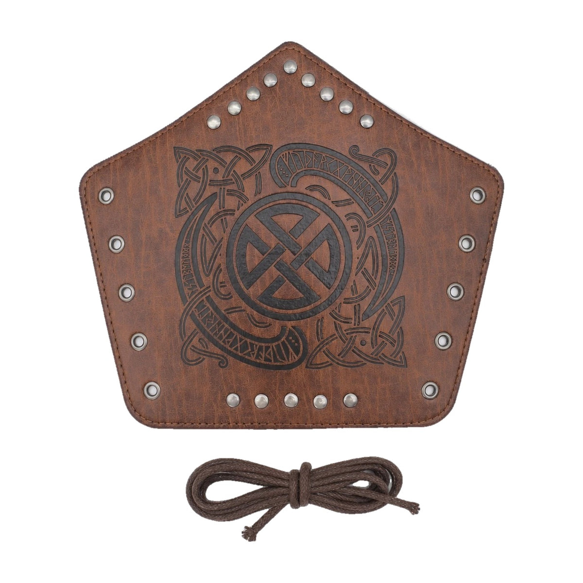 Coffee Celtic knot bracer
