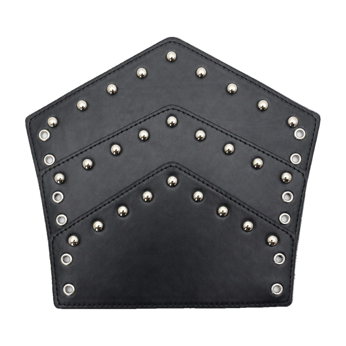 Black & silver chevron stud bracer