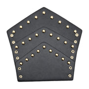 Black & gold chevron stud bracer