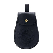 Black dragon emblem belt pouch