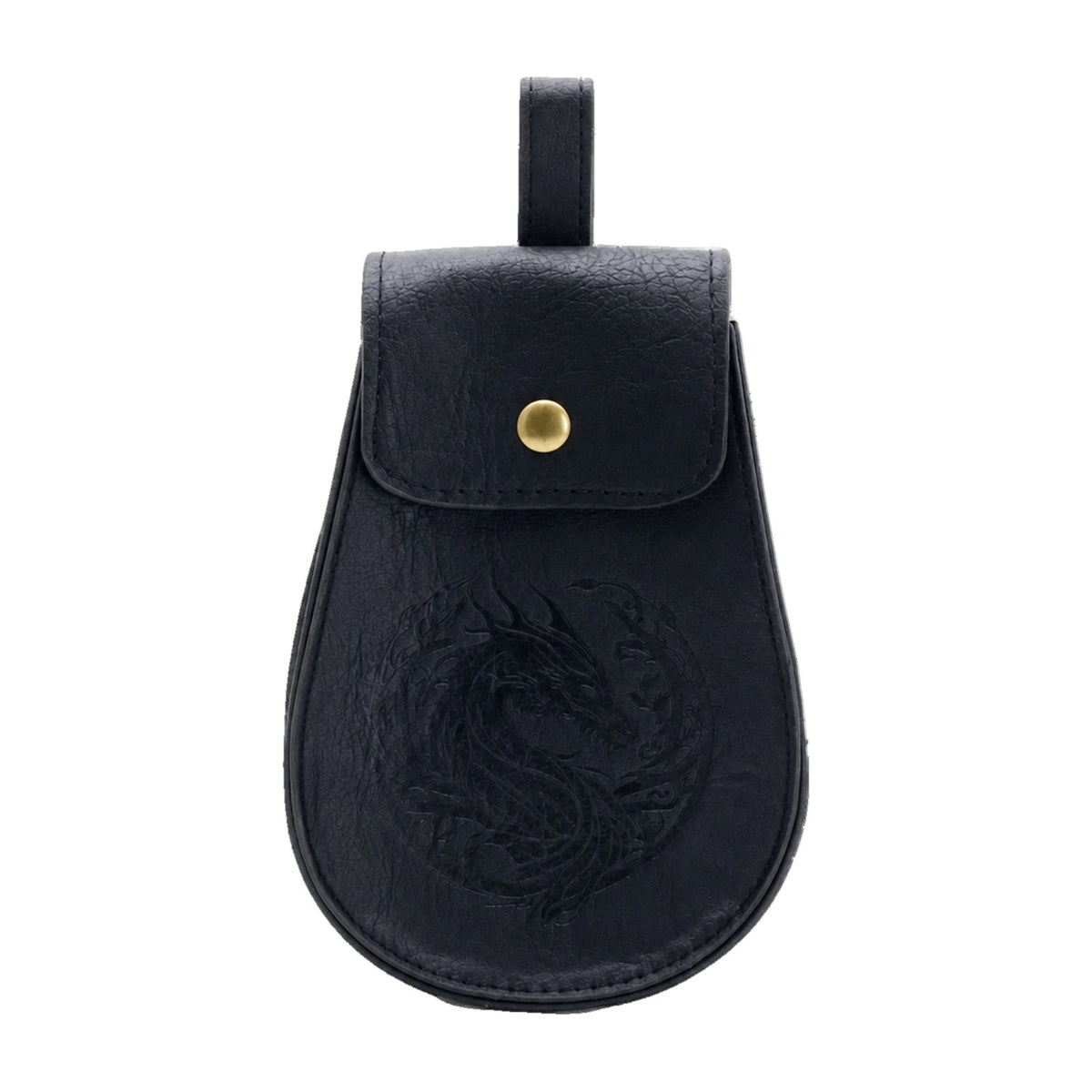 Black dragon emblem belt pouch
