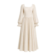 Full-skirt folk dress