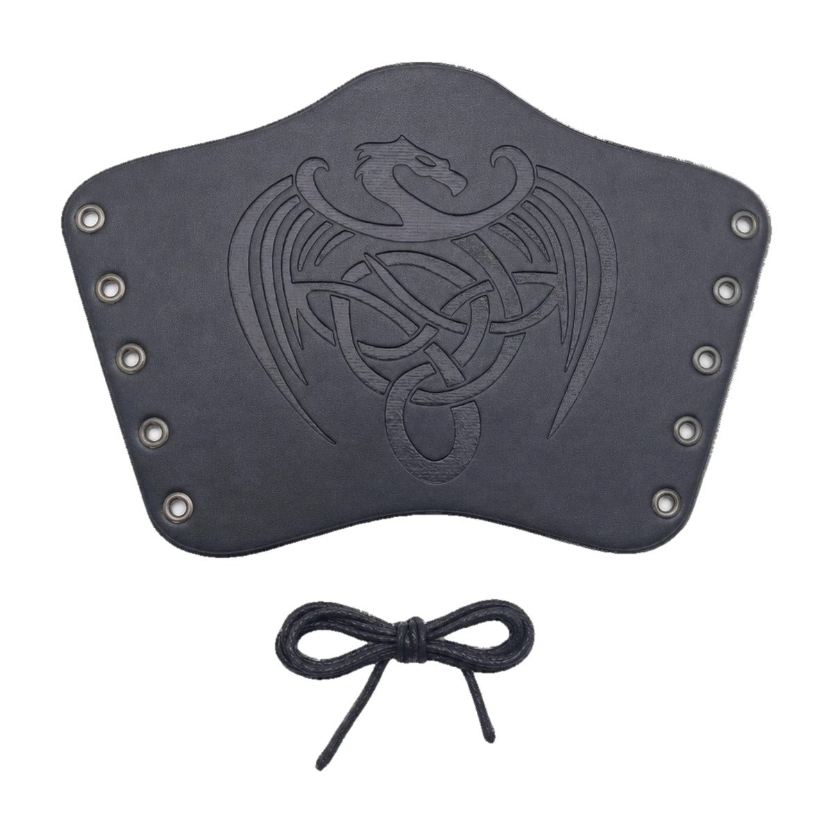 Black knotwork dragon bracer