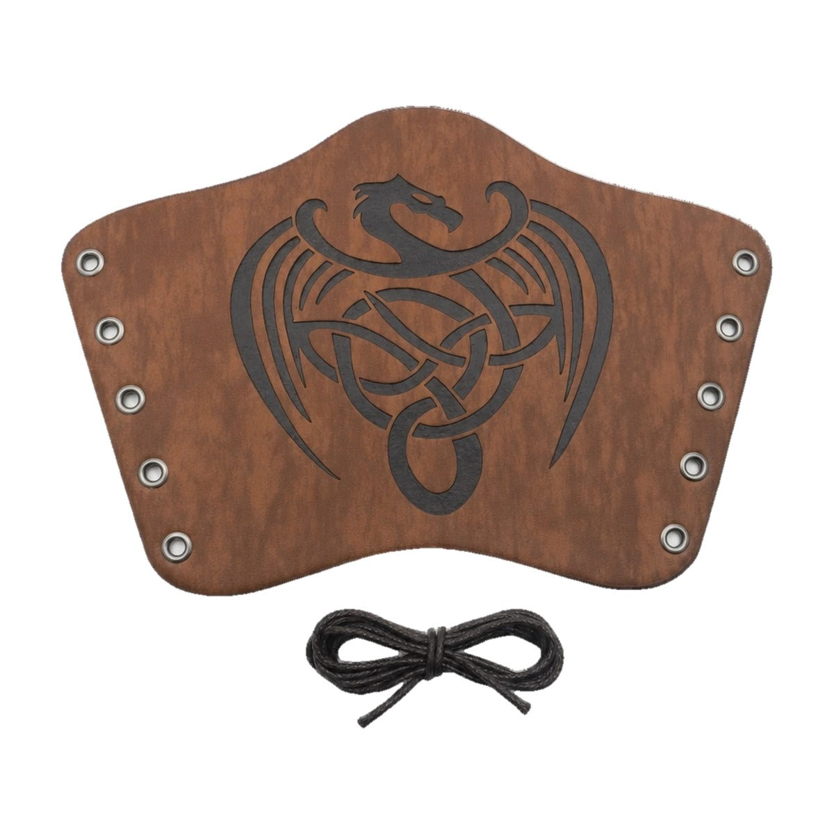 Brown knotwork dragon bracer