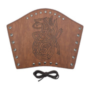 Brown knotwork wolf bracer
