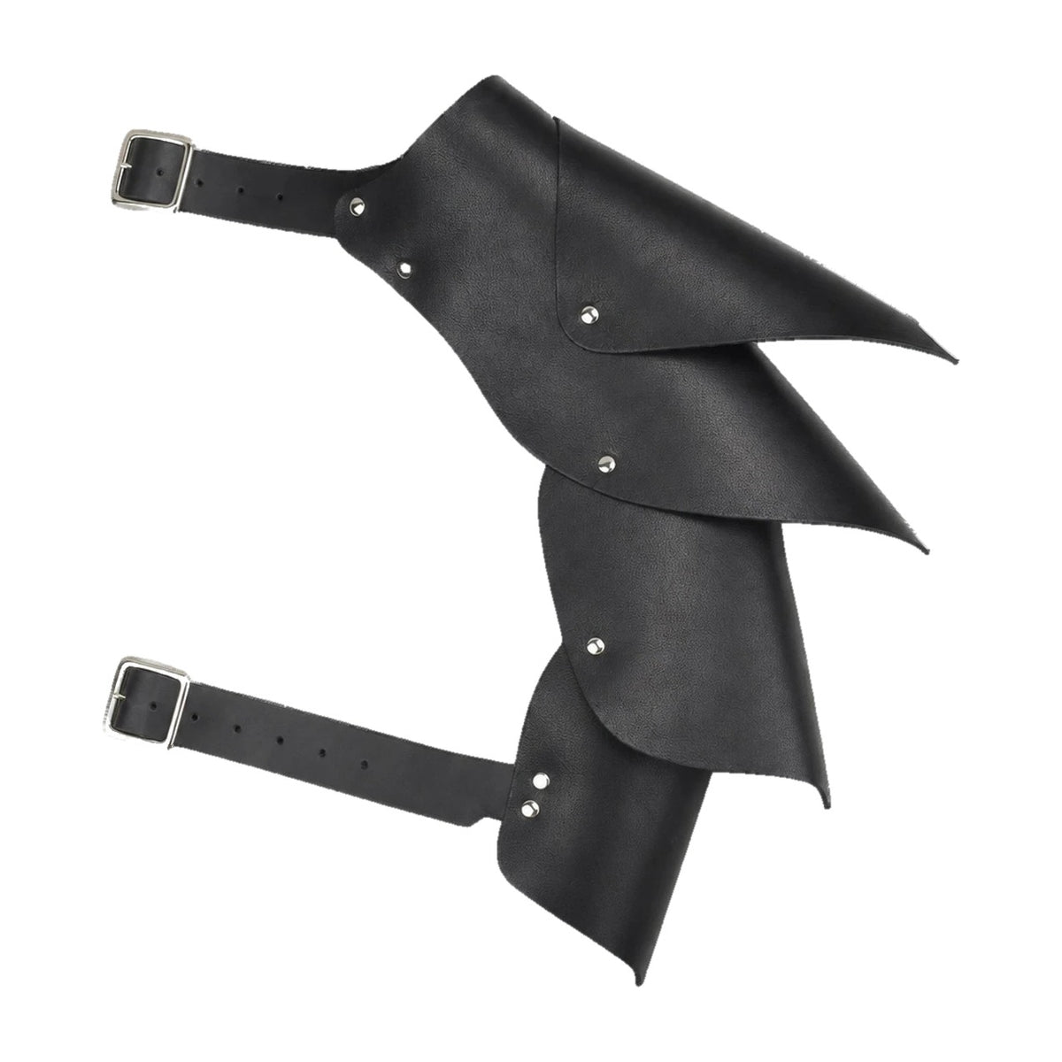 Black layered shoulder armour