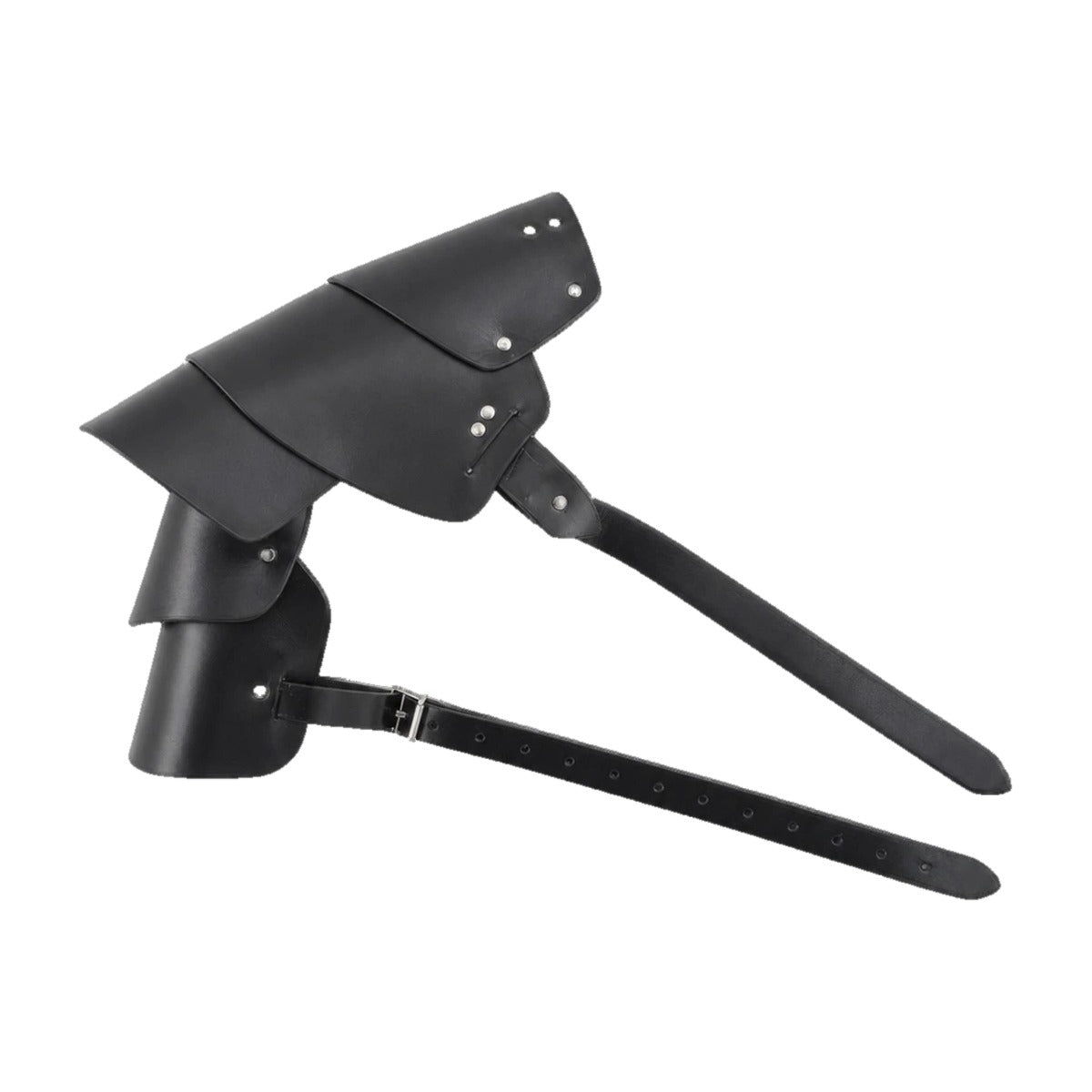Black layered single pauldron