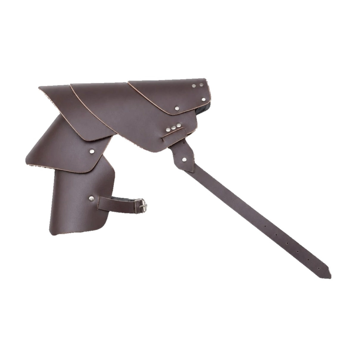 Brown layered single pauldron
