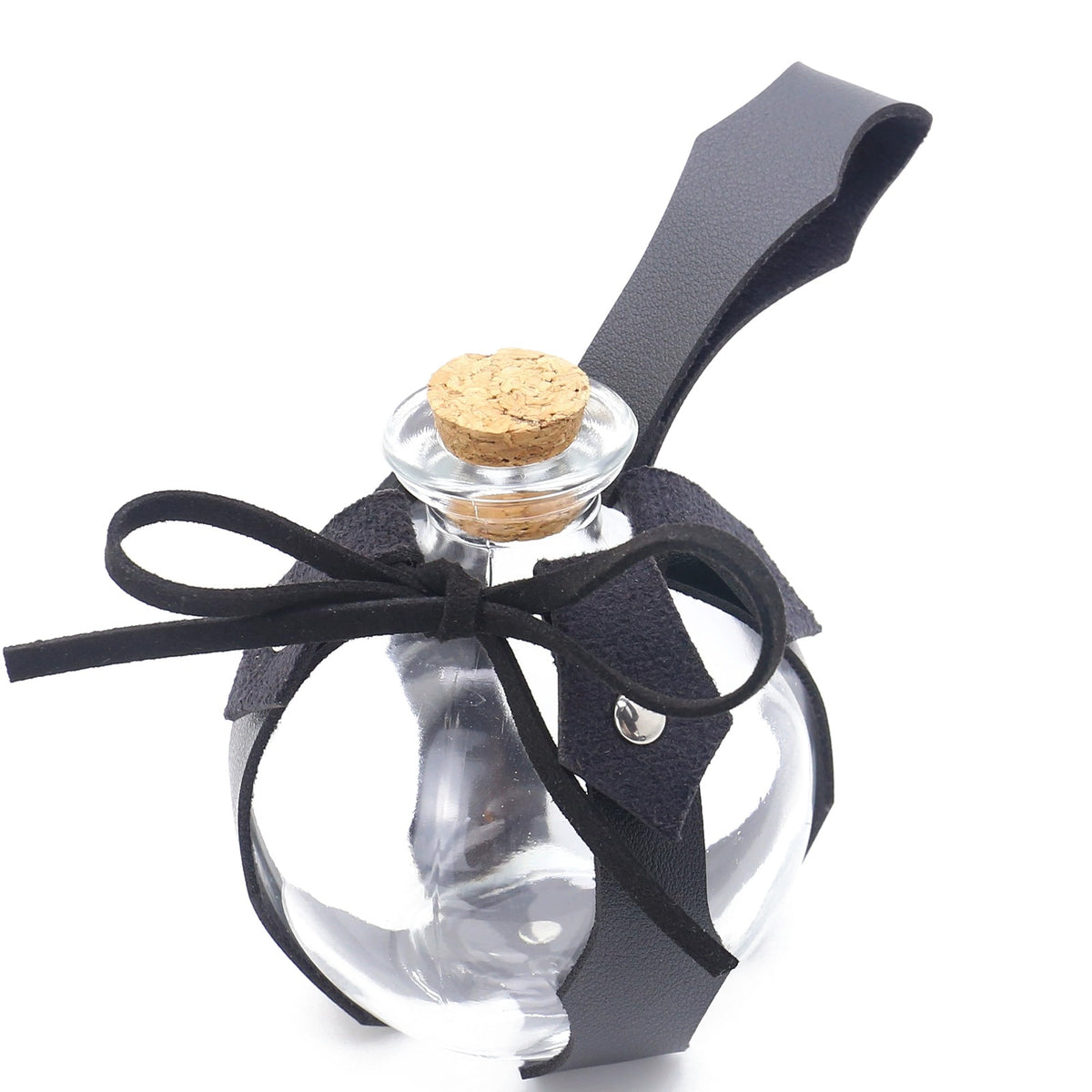 Black maple leaf potion bottle with belt holder
