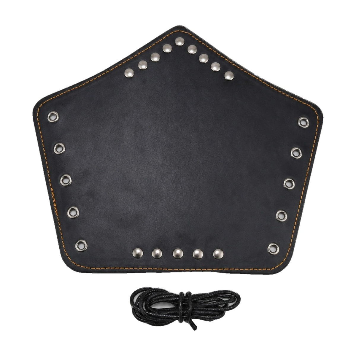 Black plain studded bracer