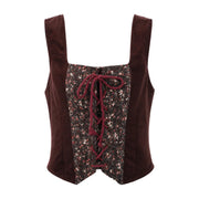 Short laced vest
