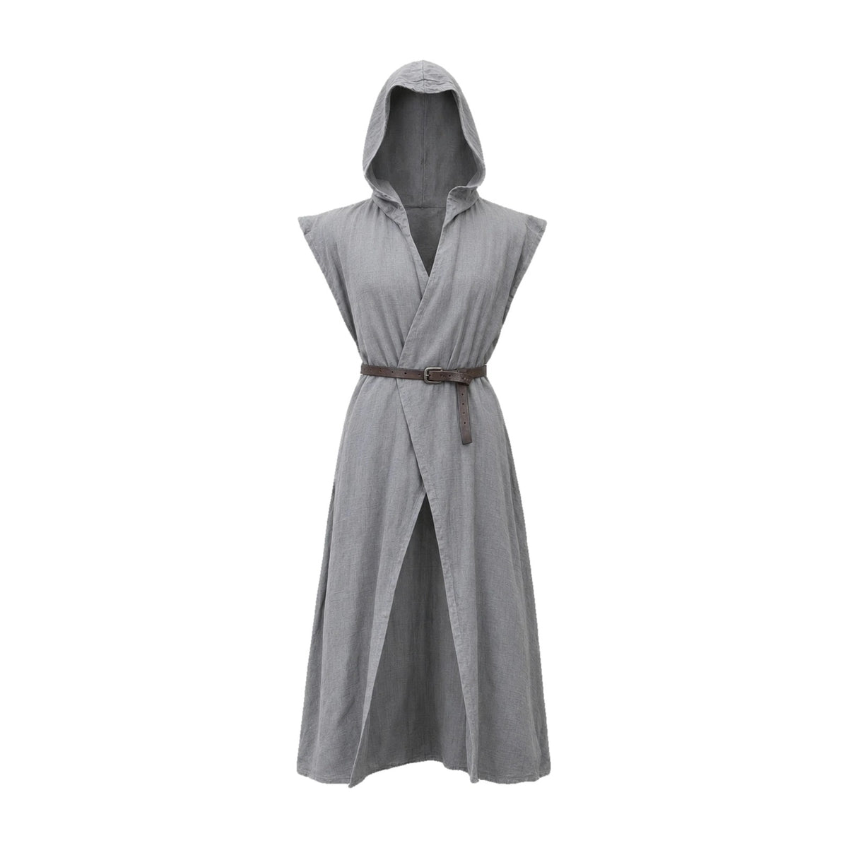Grey sleeveless cotton tunic