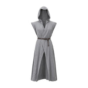 Grey sleeveless cotton tunic