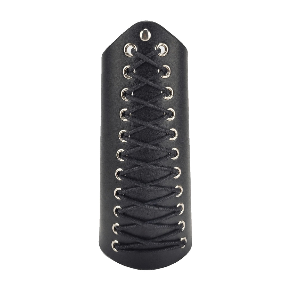 Black tapered laced bracer