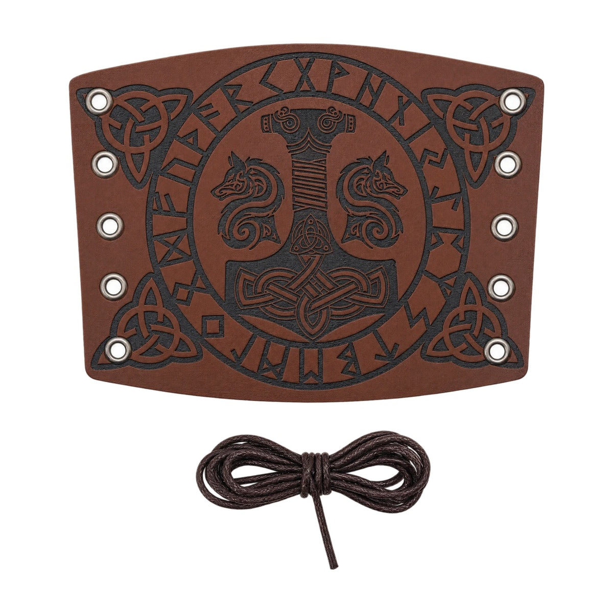 Brown Thor's hammer bracer