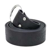Black Thor's hammer wide ring belt