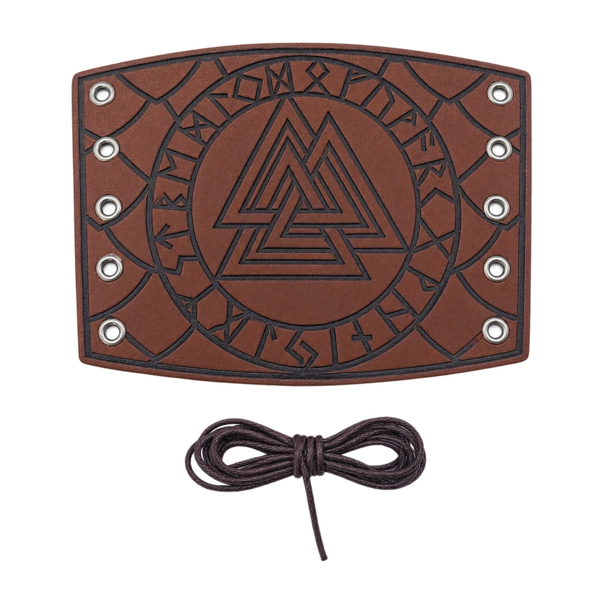 Brown Valknut bracer