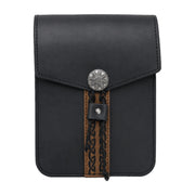 Black tall Viking belt pouch