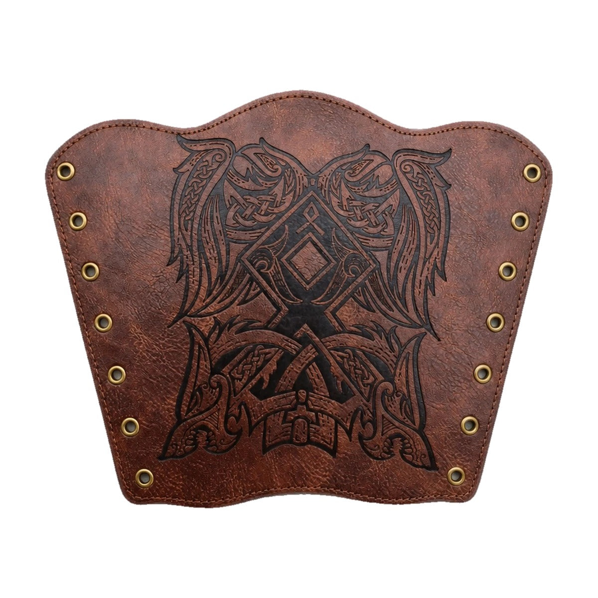 Brown winged beast rune bracer