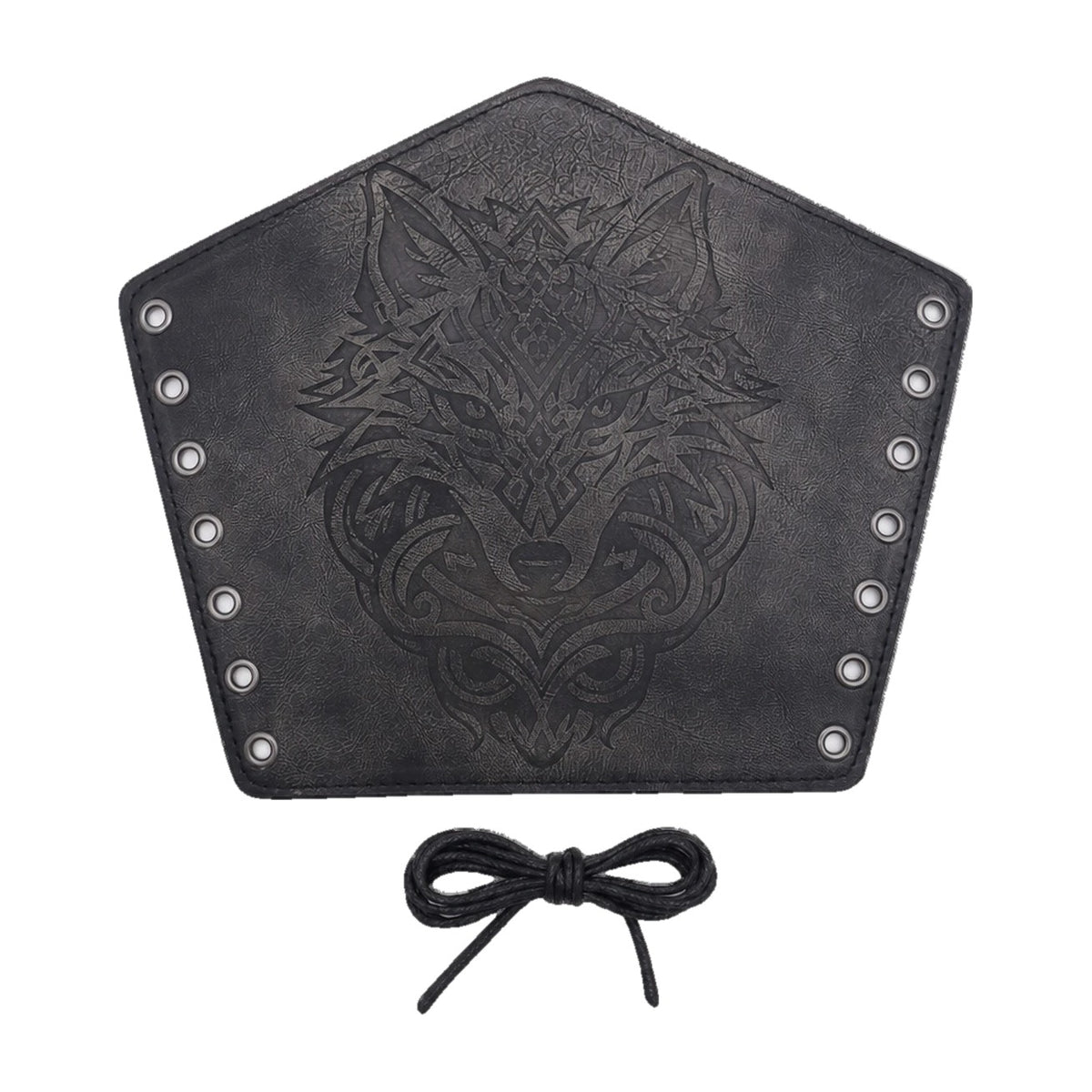 Grey wolf head bracer